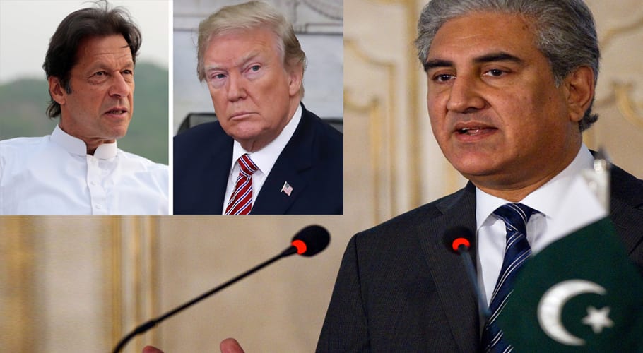 وزیر اعظم عمران خان اور امریکی صدر ڈونلڈ ٹرمپ نے مسئلہ کشمیر پر ٹیلیفونک گفتگو کی۔ شاہ محمود قریشی