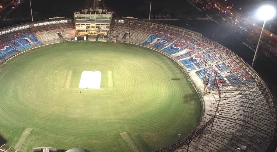 نیشنل اسٹیڈیم کراچی میں پاک سری لنکا کرکٹ سیریز کے لیے عارضی ہسپتال قائم کردیا گیا
