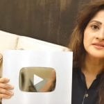 پاکستانی فلمسٹار صاحبہ نے چینل کے ایک لاکھ صارفین حاصل کرکے یو ٹیوب سے اعزاز وصول کر لیا