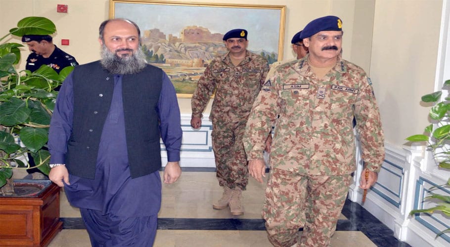 بلوچستان کی بہتری کے لیے سب کومل کرکام کرناہوگا،جنرل عاصم سلیم باجوہ