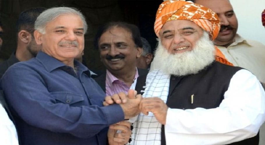 حکومت مخالف لانگ مارچ،شہبازشریف اورمولانافضل الرحمان کی ملاقات