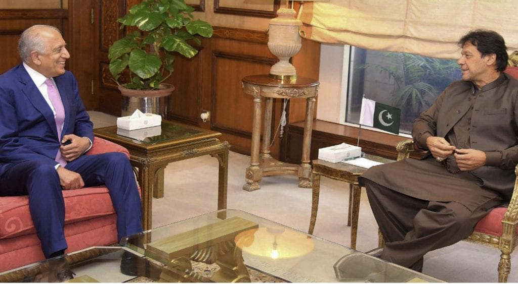 وزیر اعظم کی امریکی نمائندہ زلمے خلیل زاد سے ملاقات، افغان امن عمل پر گفتگو