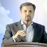 Mustafa Kamal talks to media in Karachi