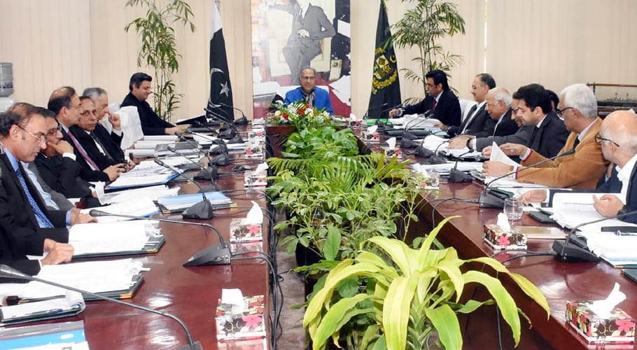 Hafeez Sheikh ECC meeting