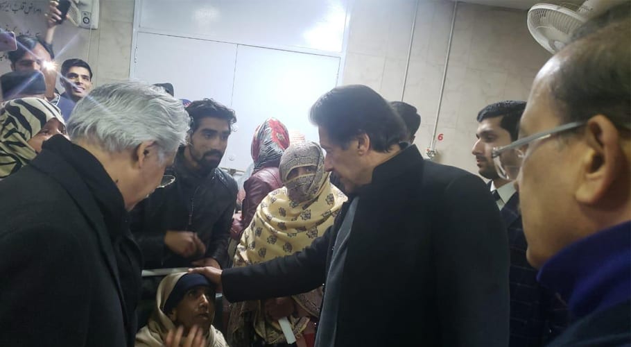 Imran khan in hospital