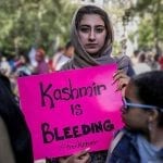 kashmir women protest