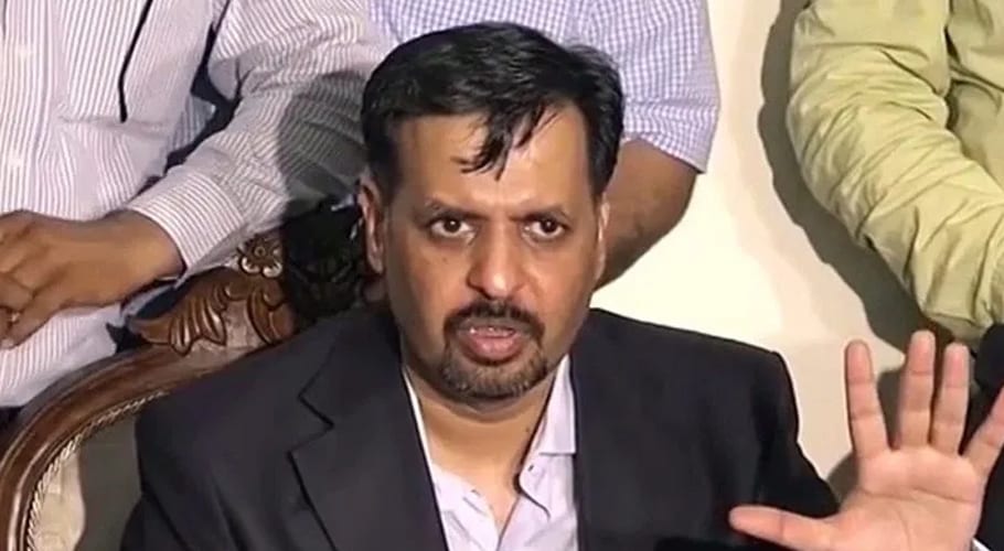 Chairman PSP Syed Mustafa Kamal addresses media in Karachi