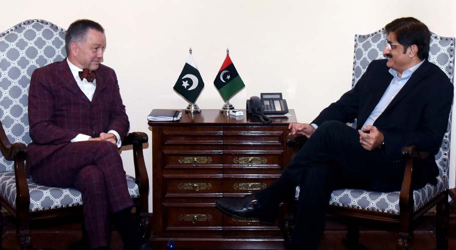 وزیر اعلیٰ مراد علی شاہ سے جرمنی کے نئے سفیر برنارڈ شلانگ ہیک کی ملاقات