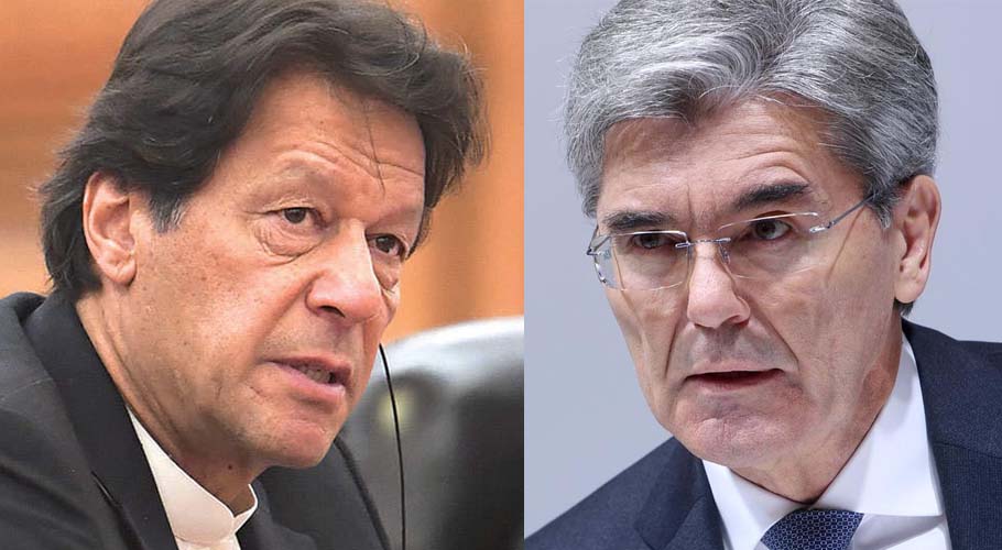 عالمی اقتصادی فورم: وزیر اعظم کی جرمن کمپنی سیمنز کے سربراہ جو کائزر سے ملاقات