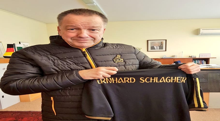 German Ambassador sends goodluck message with Peshawar Zalmi Jacket after Turkish Ambassador's message