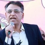 Asad Umar expressed anger over Nawaz Sharif