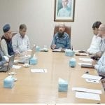 Dr. Zubair Shaikh presided over the teachers' meeting in MAJU