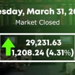 pakistan stock market gained 1208 points today