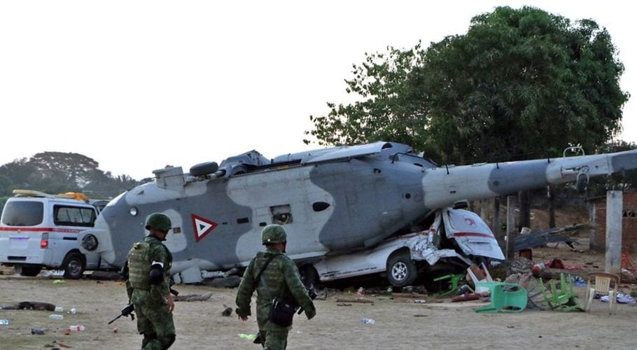 One Killed, nine injured as helicopter crashes in Mexico