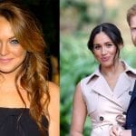 Lindsay Lohan gives paparazzi advice to Prince Harry, Meghan Markle