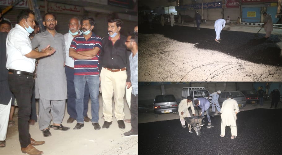 chairman dmc central rehan hashmi visit different areas
