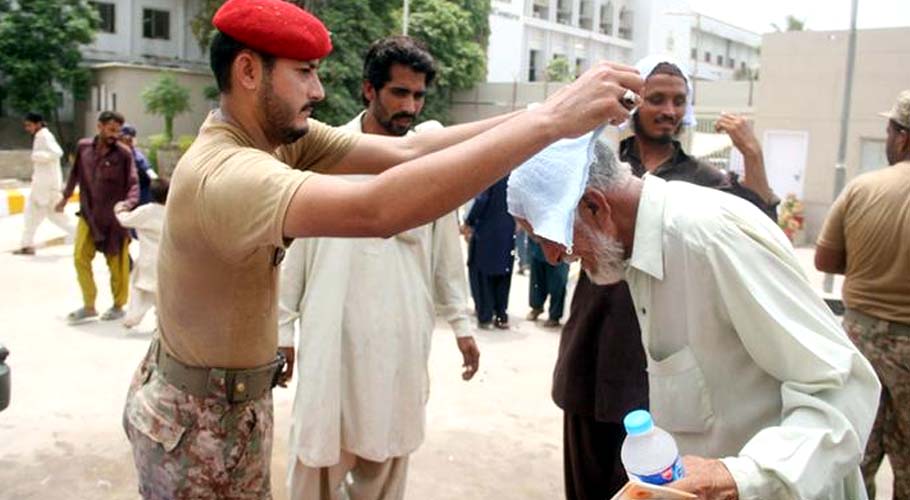 Extreme heat was recorded in Karachi