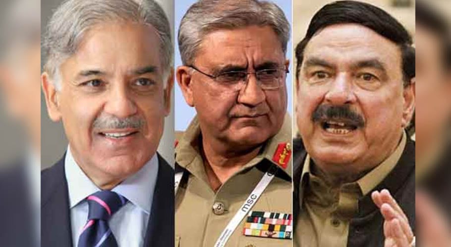 آرمی چیف کا شہباز شریف اور شیخ رشید کو ٹیلیفون، جلد صحت یابی کیلئے دعا