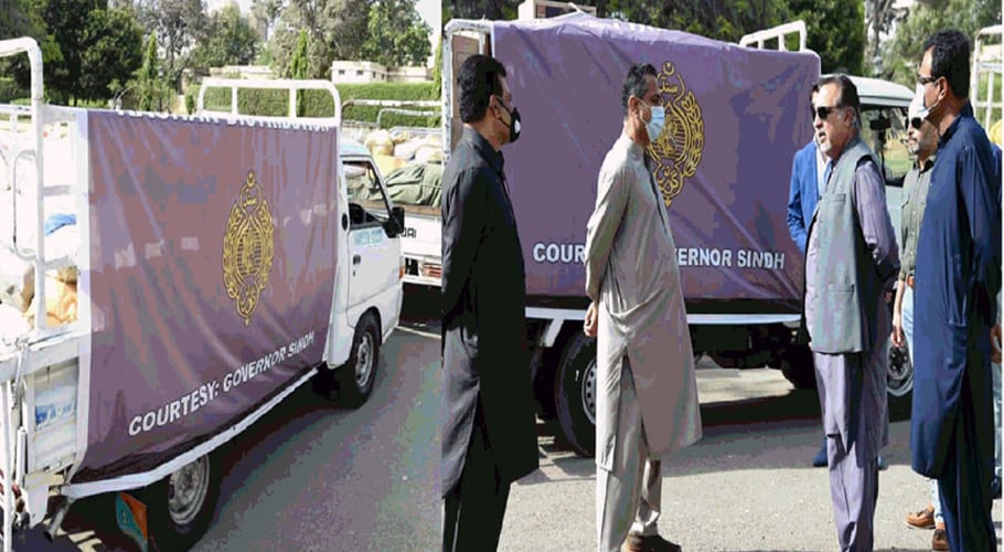 Governor hands over ration to MNA, MPA for distribution in Lyari
