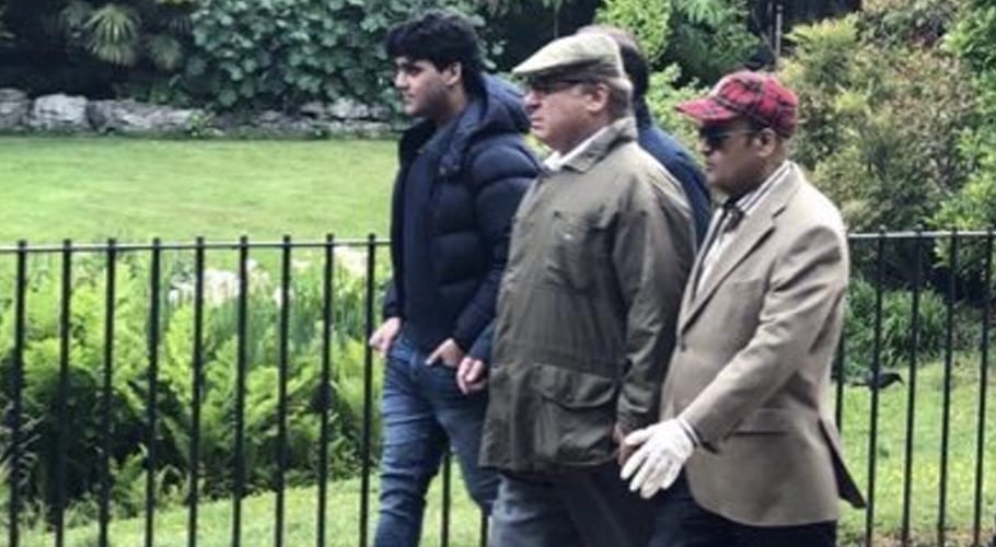 Nawaz Sharif went walking upon instructions of doctors