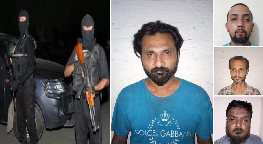 سی ٹی ڈی کی کراچی میں کارروائی، ٹارگٹ کلر سمیت 4 ملزمان گرفتار