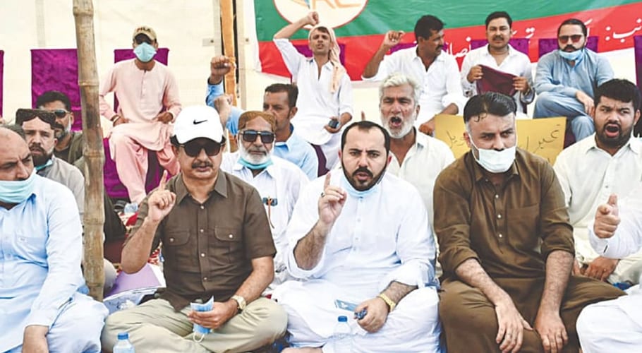 PTI sit-in continues second day outside K-Electric office