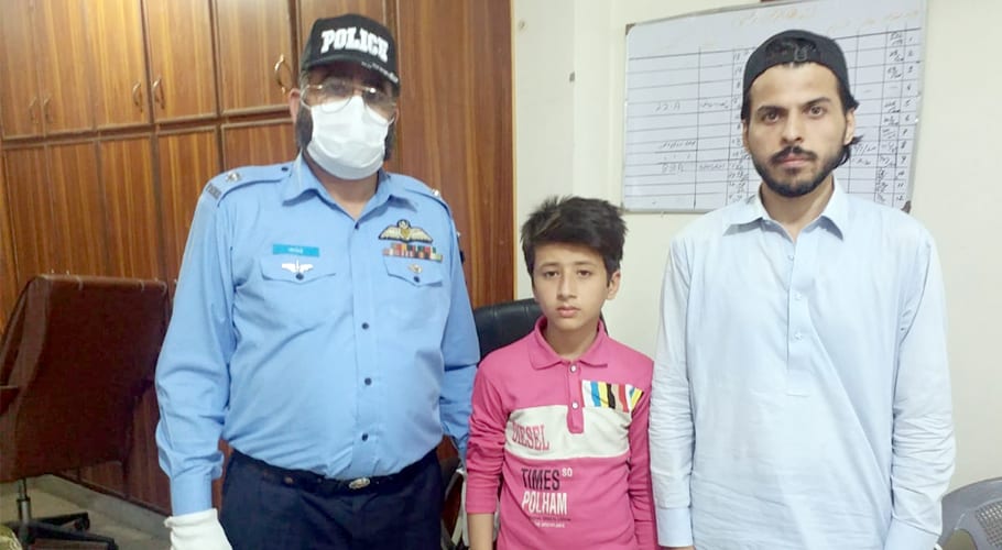abducted Child rescued from Islamabad Sangjani Toll Plaza