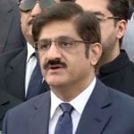 Chief Minister Sindh talking to media in Karachi
