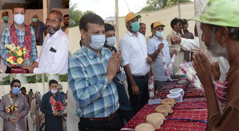 DMC East Chairman Moeed Anwar addressing the employees