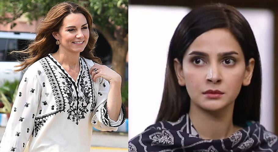مسجد میں رقص کی شوٹنگ، سوشل میڈیا صارفین نے صبا قمر کو شہزادی کیٹ سے ملا دیا