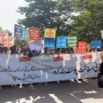 اسلام آباد، ماحولیاتی آلودگی کا باعث بننے والی کنسٹرکشن کمپنی کے خلاف احتجاج