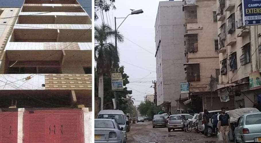 گلشن اقبال میں سرکلر ریلوے لائن کے اطرف قبضہ مافیا کا راج