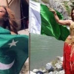بھارتی اداکارہ راکھی ساونت کی پاکستانی پرچم کے ساتھ تصویروائرل ہو گئی