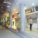 land mafia built shops in Park Plaza tariq road