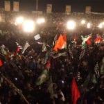 کراچی میں پی ڈی ایم جلسے کی تیاریاں عروج پر، 180 فٹ لمبا، 60 فٹ چوڑا اسٹیج تیار