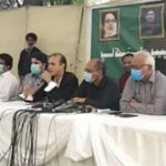 saeed ghani addressing press conference