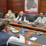 Firdous Shamim Naqvi chaired PTI officials Meeting at sindh assembly