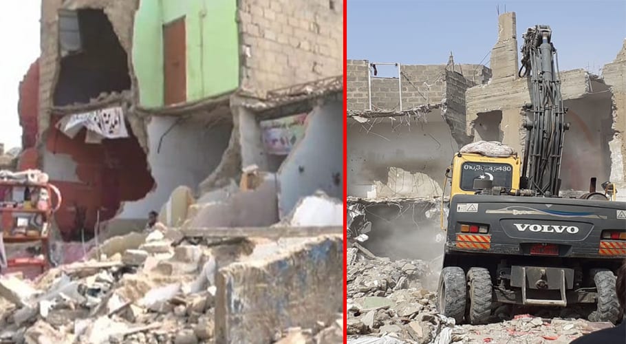 Operation against illegal constructions on drains continues in Karachi