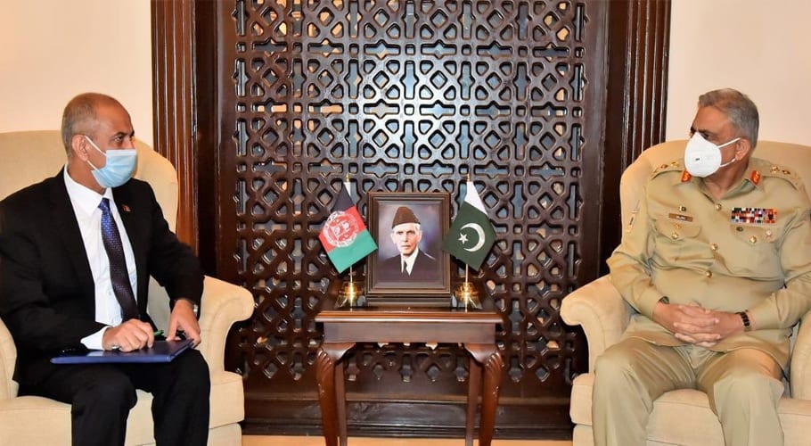 سپہ سالارسے افغان سفیر کی ملاقات، دفاع اور سیکیورٹی کے شعبوں میں تعاون پر گفتگو