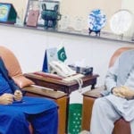 Haleem Adil Sheikh called on Federal Minister Omar Ayub in islamabad