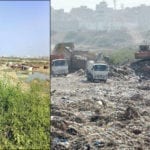 illegal plotting started in Malir river