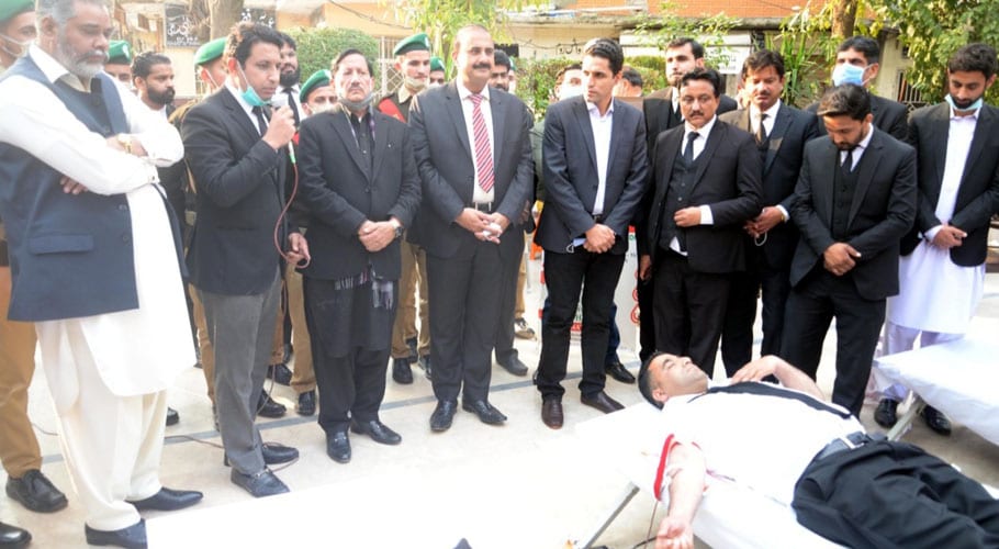 blood donation camp organizes in District Bar Association Rawalpindi