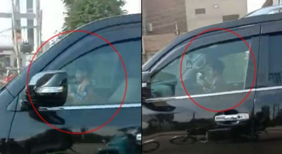 لینڈ کروزر چلانے والا بچہ والد کے ہمراہ پولیس کے سامنے پیش، ایک ہزار کا جرمانہ