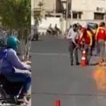 کراچی کی سڑک پر آگ بھڑک اٹھی، ڈیفنس، فیز 5 میں خوف و ہراس پھیل گیا