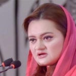 Maryam Aurangzeb talks to media in Sialkot