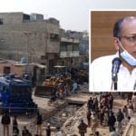 محمود آباد تجاوزات آپریشن،سعید غنی کے حامیوں کی تجاوزات محفوظ، عام لوگوں کے گھر مسمار