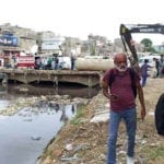 محمود آباد نالے کے اطراف میں تجاوزات آپریشن چوتھے روز بھی جاری