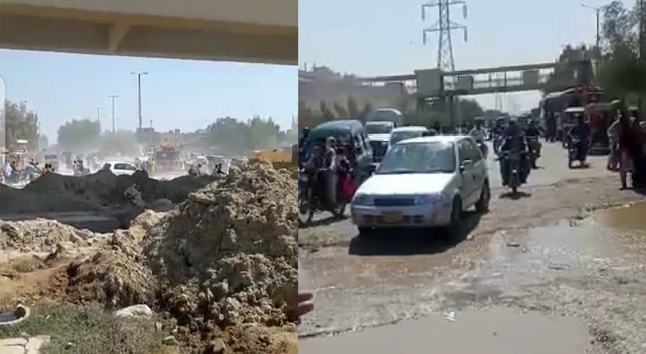 گرین لائن منصوبہ،عوام کیلئے 4K چورنگی عذاب بن گئی، منٹوں کا سفر گھنٹوں میں ہونے لگا