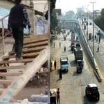 کراچی، لیاقت آباد کی مرکزی سڑک پر پیڈسٹیرین برج عوام کی زندگیوں کیلئے خطرہ بن گیا