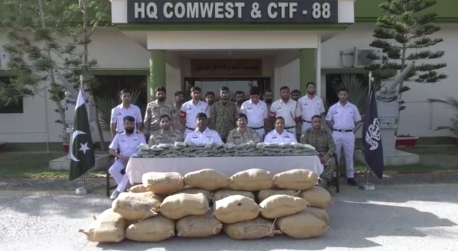 پاک بحریہ اور اے این ایف کا مشترکہ آپریشن، 2 ارب روپے کی منشیات برآمد